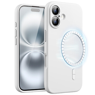 JETech Magnetic Silicone Case for iPhone 16 6.1-Inch, Compatible with MagSafe