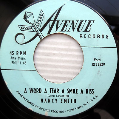 NANCY SMITH Pop 7'' 45RPM Single VG+ 1960er Avenue Records