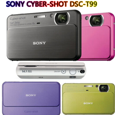 Sony Cyber-Shot DSC-T99 14.1MP Digital Camera Touch Screen English