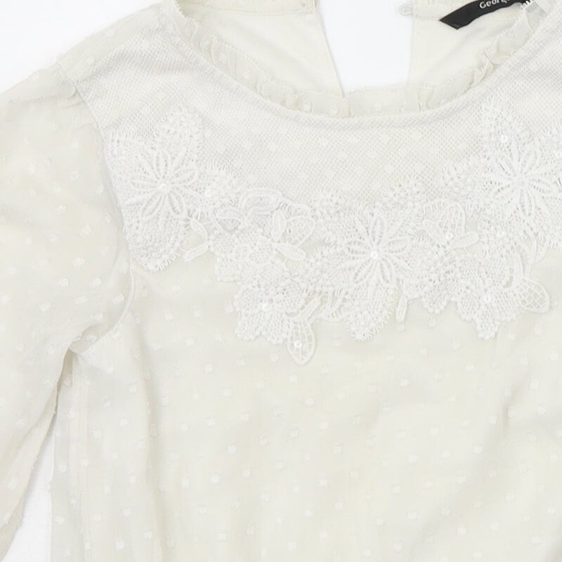 George Girls White Polyester blend Size 7-8 Years image 7