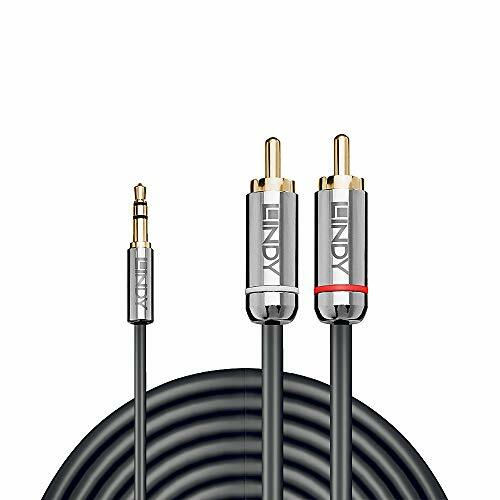 LINDY 35334 - Cavo audio da jack da 3,5 mm a fono Cromo Line, 2 m, (P0w)