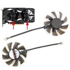 For ASUS GTX1650 1660ti DUAL Graphics Video Card Cooling Fan T128015BU 6Pin