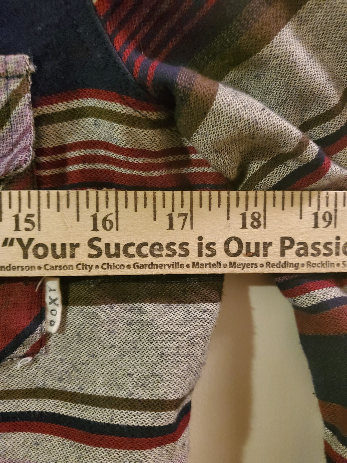 ROXY Southwest Aztec Striped Button Front Long Sl… - image 9