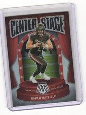 2024 Panini Mosaic 25 Baker Mayfield Tampa Bay Buccaneers Center Stage Silver