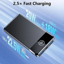 Portable Charger, 33800Mah Power Bank, 22.5W Fast Charging Battery Pack with USB