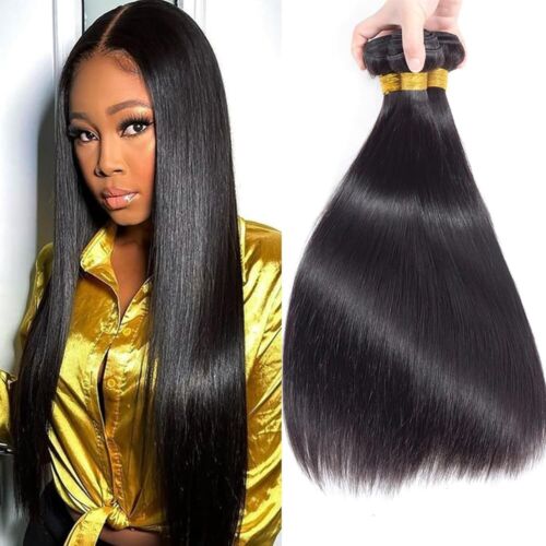 10A Brazilian Human Hair Bundles Straight Bundles Remy Hair Extension 18"20"22"