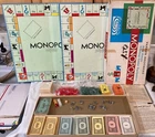 Vtg 1961 Box & 1961 &1974 Monopoly Game Boards Parker Brothers +Loads of Extras
