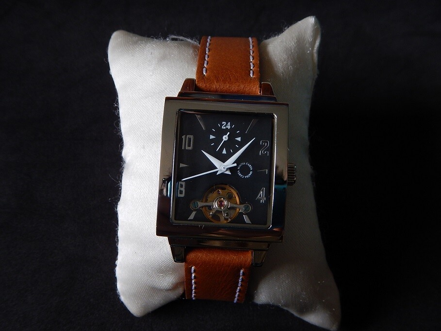Montre Automatique Magna Carta Coeur Ouvert GMT - Acier, Cadran 24h - Garantie