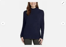Matty M WOMEN'S Waffle Thermal Pullover (Navy, XX-Large)NWT