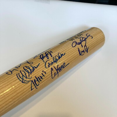 MLBサイン アンドリュー・マッカチェン サインボール ゴールドグラブ賞 1999 New York Yankees World Series Champs Team Signed Bat Derek