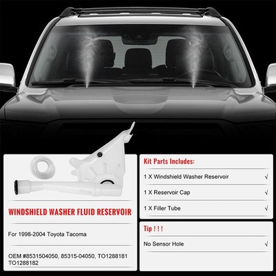 Windshield Washer Reservoir w/ Pump For Tacoma 1995-2004