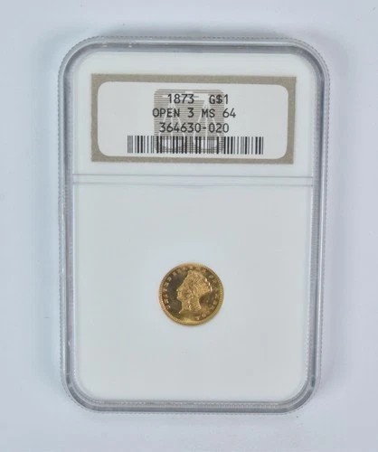 1873-P Gold Dollar — photo from the most recent tracked eBay sale