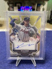 2025 Tier One Hurston Waldrep BOA-HW  On Card Auto 215 /299  Gold Braves