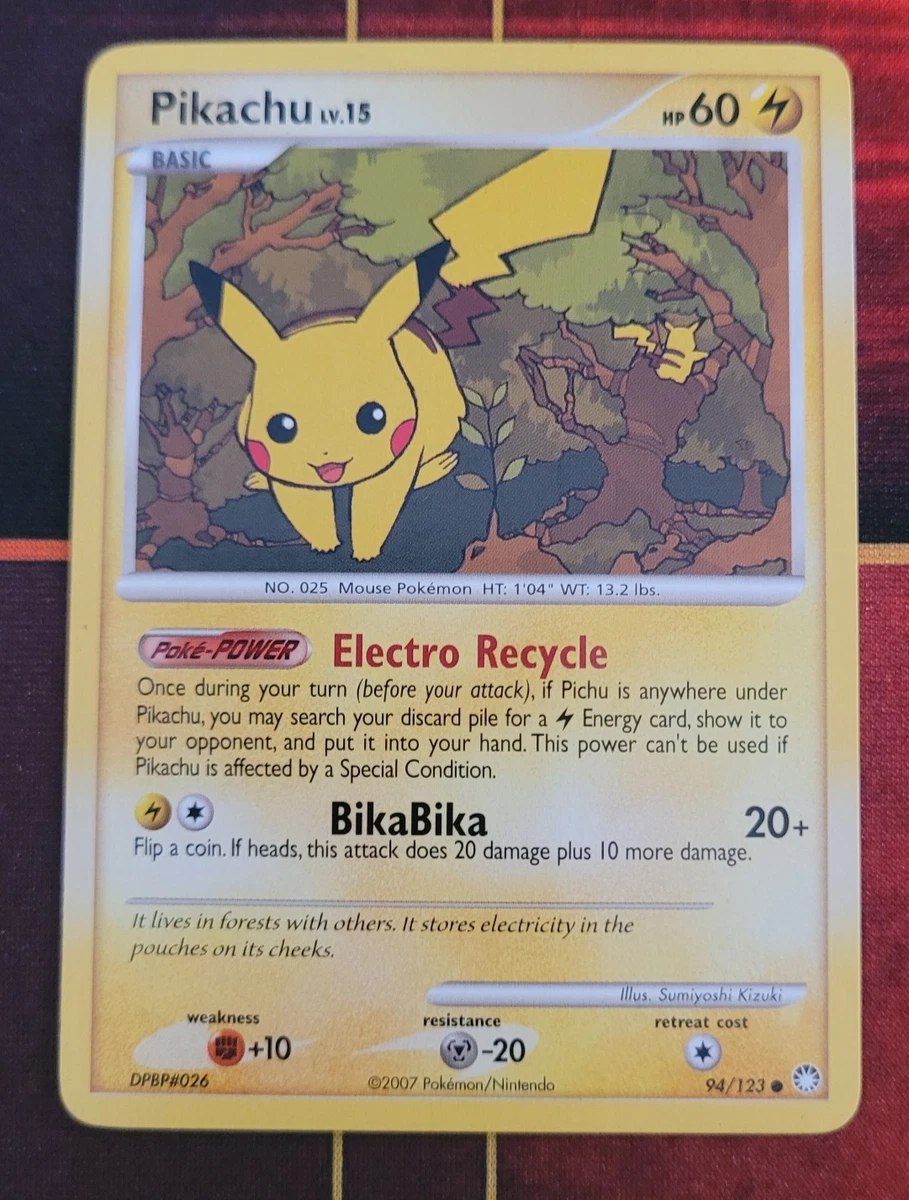 Pikachu Pokémon TCG Mysterious Treasures Individual Collectible