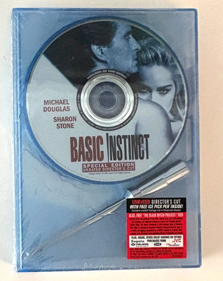 Basic Instinct DVD 1992 Spec1al Edition Unrated W/ Ice Pick Pen NEW!!!!