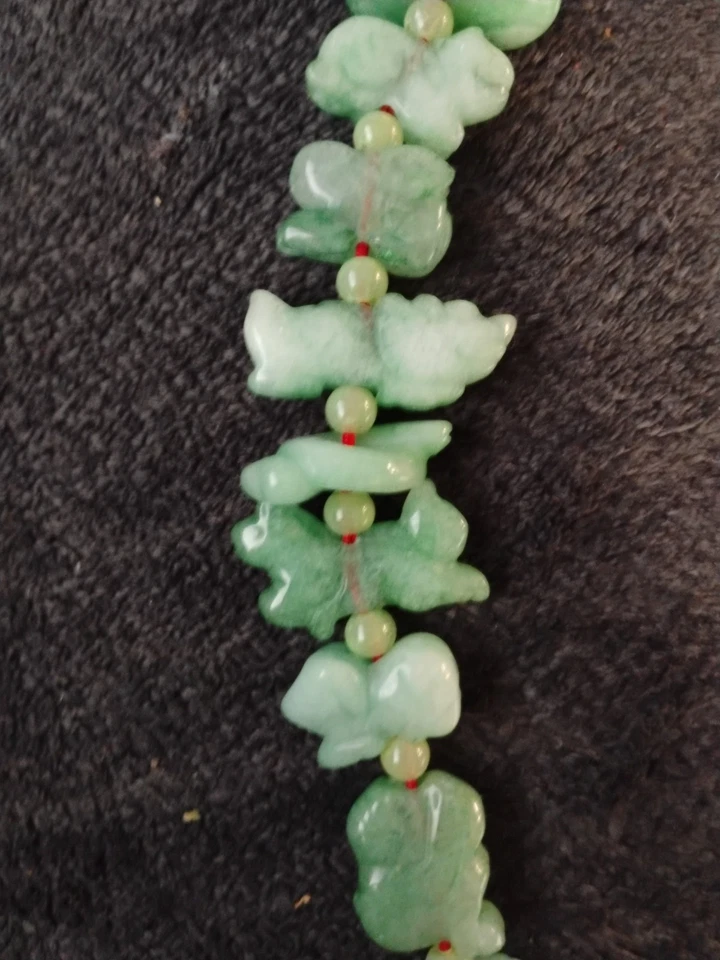 Natural Jade Chinese 12 Animals Zodiac Beads FENG SHUI LUCKY - Green - Image 4 of 4