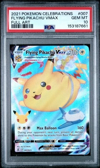 Pokémon TCG Grade 10 Pikachu Individual Collectible Card Game