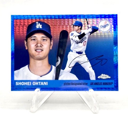 2025 Topps Chrome Platinum Anniversary Shohei Ohtani Blue Prism Refractor #17