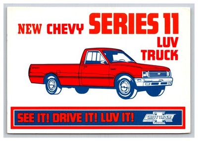1981 Chevy Series 11 LUV Truck, El Monte California Old Car Postcard