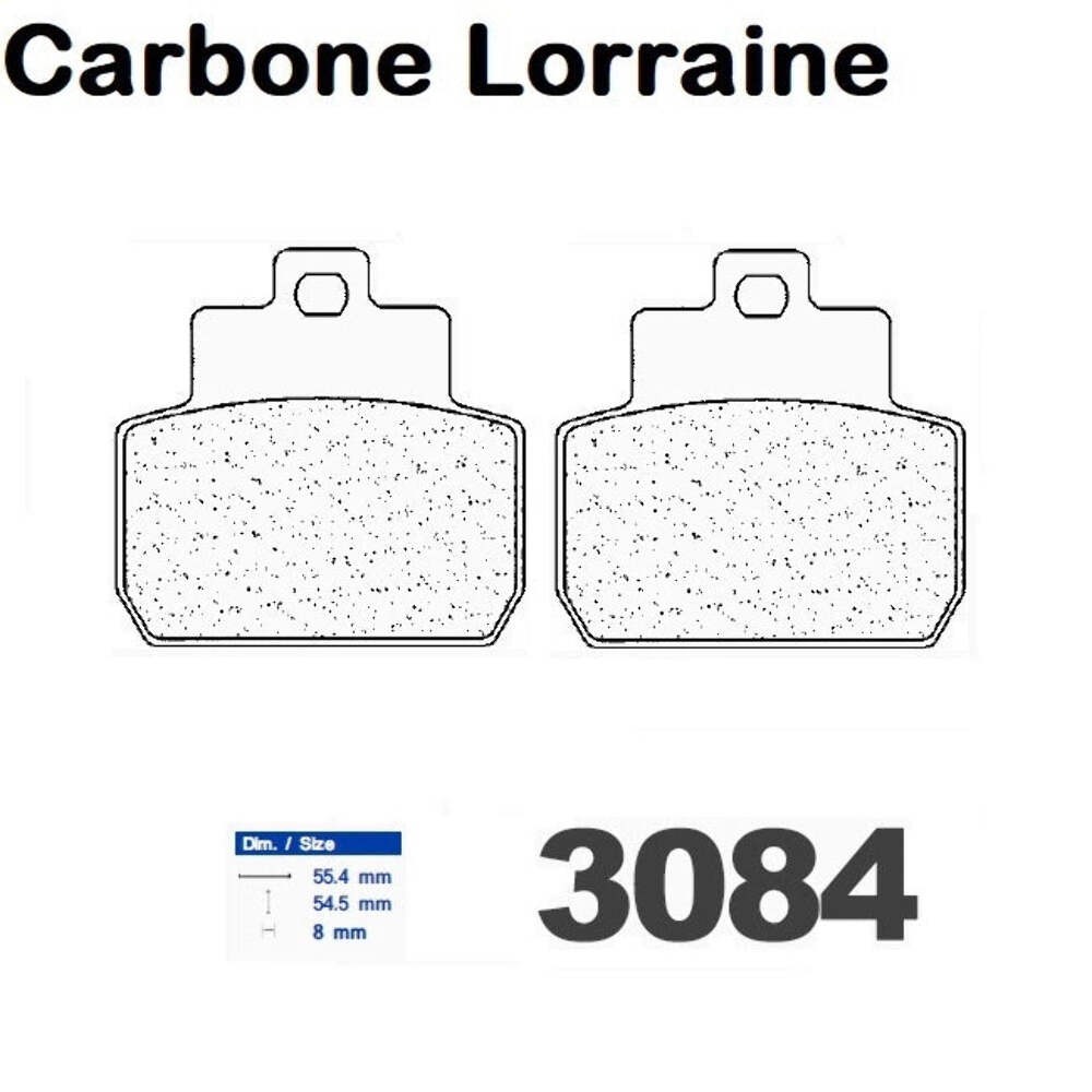 Plaquettes Carbone Lorraine de frein arrière scooter Piaggio 125 MP3 2006