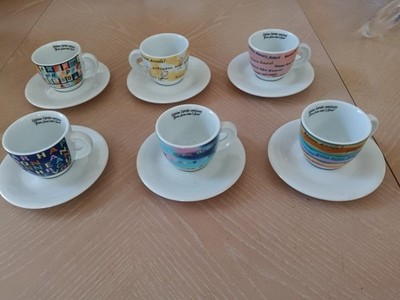 d'ANCAP Happy New Year Espresso Cups - Edizione Espresso 1999/2000 - Set for 6