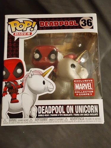 Funko Pop! Rides: Marvel - Deadpool (Riding a Unicorn) - Amazon (Exclusive) #36