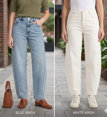 Hudson Jeans Women's Barrel Leg High-Rise Relaxed Fit Denim Pants Size 2-18 New