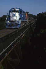 W&LE 6314 & 1 #277 AKRON TRESTLE ACTION 2003 WHEELING & LAKE ERIE ORIGINAL SLIDE
