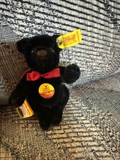 Vintage Steiff Teddy Bear 0208/14 Black 5.5 Jointed all tags