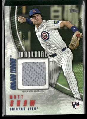 2025 Topps Update Series - Major League Material Matt Shaw #MMU-MS (MEM, RC)