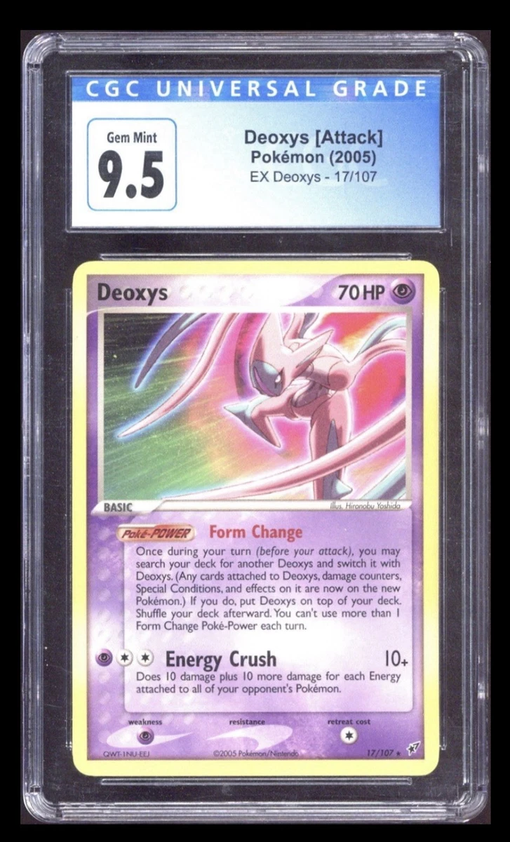 Pokémon TCG EX Deoxys Grade 10 Individual Collectible Card Game