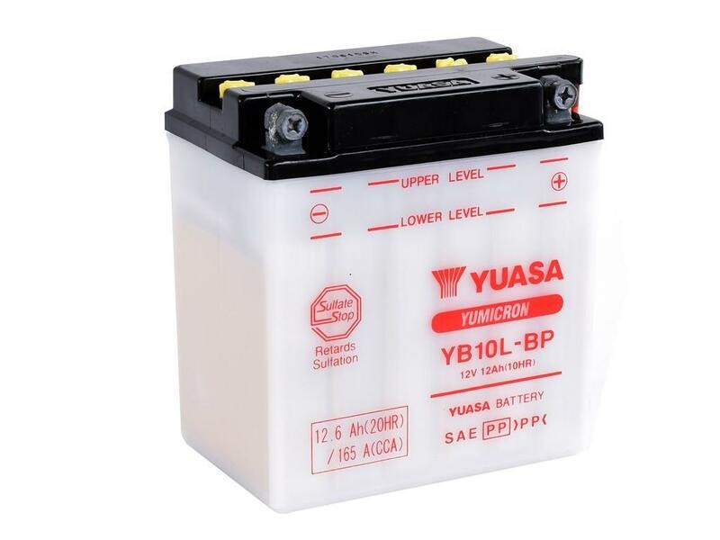 Batterie YUASA YB10L-BP pour remplacer la batterie d'origine de votre moto