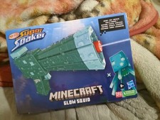 NERF Super Soaker Minecraft Glow Squid Water Blaster Water Gun Minecraft Edition