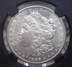 1886 "S" Morgan SILVER Dollar $1 NGC AU58 #038 About Unc VaultBox ECC&C, Inc.