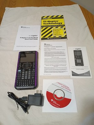 Texas Instruments Nspire CX CAS Graphing Calculator w/Manual & Book B2