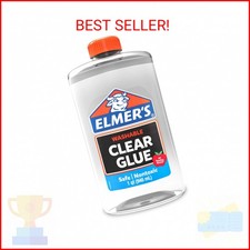 Elmer's Liquid School Glue, Clear, Washable, 32 Ounces - Great for Making Slime