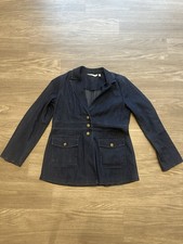 Soft Surroundings Blue Denim Blazer Size M