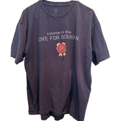 Jim Beam T-Shirt XL Mens Gray Bourbon Whiskey Graphic Short Sleeve Tee
