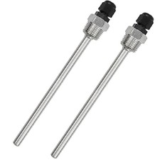 2 pieces sensor well 304 stainless steel sensor wells 150 mm G1/2 inch thread