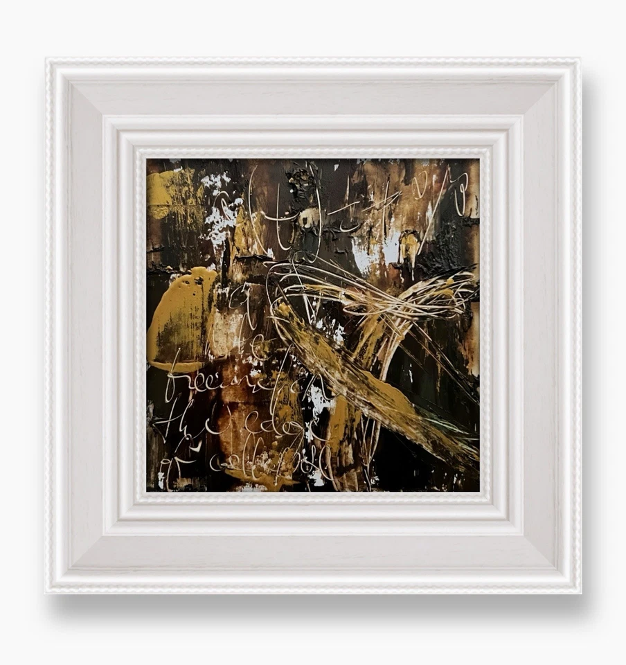 "Pintura expresionismo cósmico oscuro regalo astrónomo decoración masculina futurista 6""" Foto 3 de 4