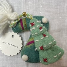 ANTHROPOLOGIE Jolly Monogram Ornament Letter Z - Felted Wool - Made in Nepal NWT