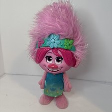 TROLLS Color Poppin' Poppy Talking Plush Doll 14" DreamWorks Toy Tested Works
