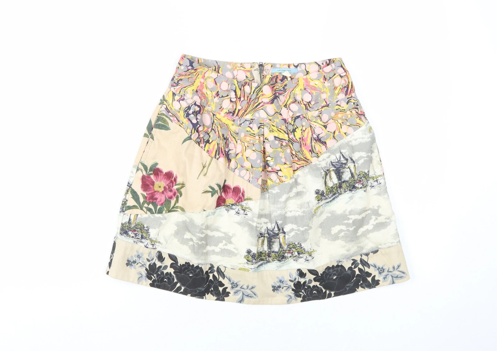 Leifnotes Women's Multicoloured Floral Skirt, Size 2