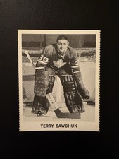 1965/66 COCA COLA 🇨🇦HOCKEY CARD TERRY SAWCHUK HOF TORONTO MAPLE LEAFS SHARP