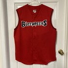 Vintage Majestic Tampa Bay Buccaneers Sleeveless Baseball Style Jersey Men’s XL