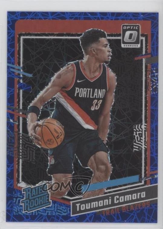 2023 Donruss Optic Rated Blue Velocity Prizm Toumani Camara #204 Rookie RC 0yk6