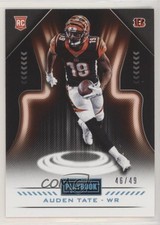 2018 Panini Playbook Rookies Platinum 46/49 Auden Tate #156 no9