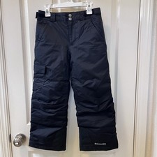 Columbia Omni-Tech Black Snow Pants Omni-Heat Waterproof Insulated Youth Small 8
