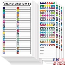 Waterproof Circuit Breaker Labels Adhesive Stickers Quick Identification New