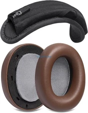 Ear Pads Headband Cushion Cover Kit for Beyerdynamic Lagoon ANC Headphone(Brown)